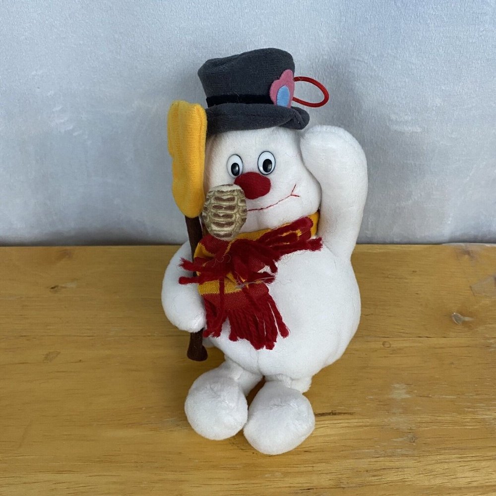 Vintage Stuffins Frosty The Snowman Beanbag Plush 1999 CVS 8 inch